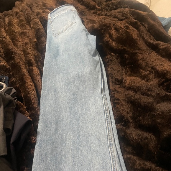 Vervet distressed raw hem wide leg jeans - Picture 3 of 15